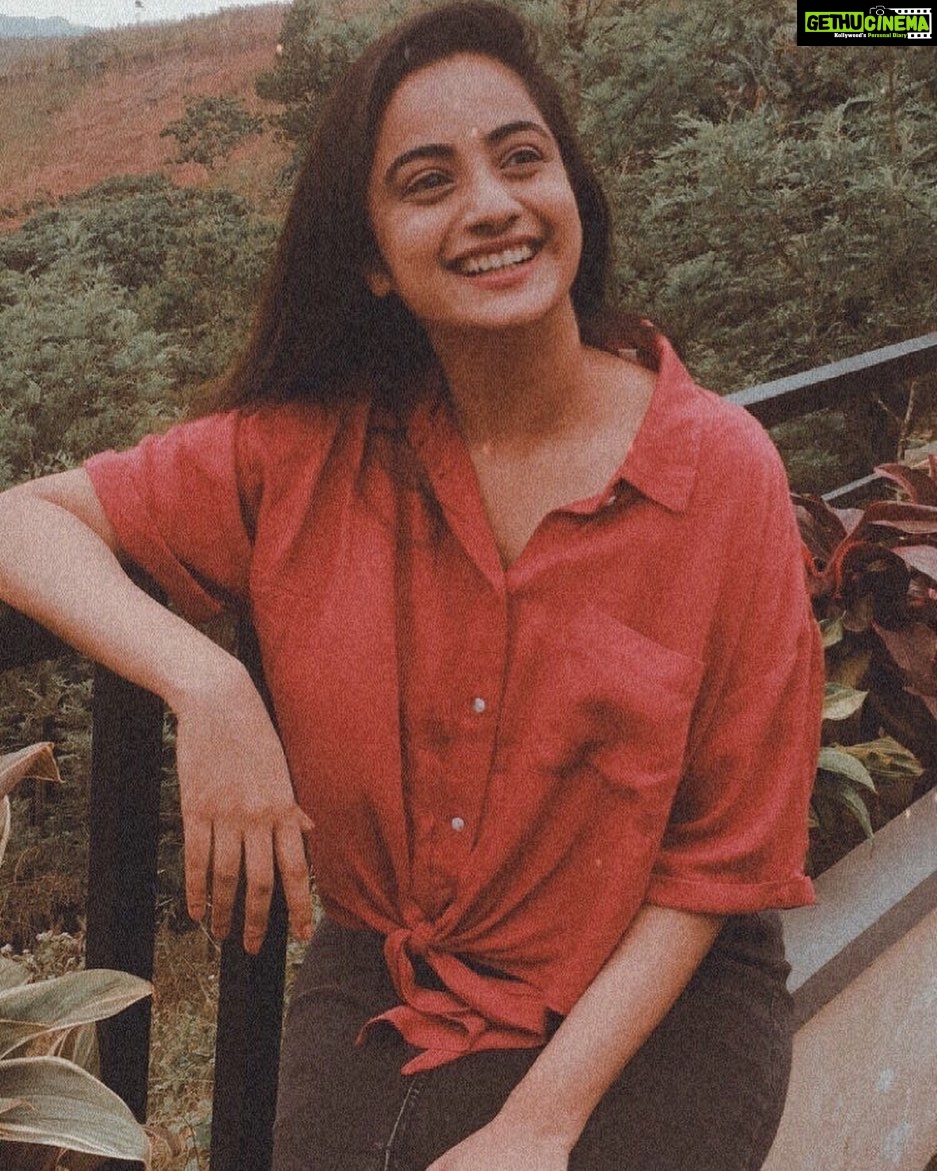Namitha Pramod Instagram - For the ones filled her with love ; 🦋 Clouds drifted apart for her smile ♥️ Pic: @ananyaantony_