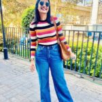 Namitha Pramod Instagram - The road to success is always under construction 😌♥️ Spot the difference guys 😝 📸 : @merynphilip #blueskyday #sunnyday #picoftheday #explorepage #myway #mystyle #instagood #trending #mood #instafamily #mood #glow #outfits Bangalore, India