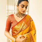 Namitha Pramod Instagram - To my fondness for sarees ✨ 6 yards of elegance from: @silkycalicut Jewellery: @pureallure.in Moment captured by : @aki_tha_ Blouse : @rashmi.muraleedharan Styled by : @rashmimuraleedharan MUA : Yours truly ✨ #picoftheday #heritage #saree #culture