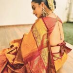 Namitha Pramod Instagram – To my fondness for sarees ✨
6 yards of elegance from: @silkycalicut 
Jewellery: @pureallure.in 
Moment captured by : @aki_tha_
Blouse : @rashmi.muraleedharan 
Styled by : @rashmimuraleedharan
MUA : Yours truly ✨

#picoftheday #heritage #saree  #culture
#instagood  #yellow #fashion #happiness