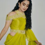 Namitha Pramod Instagram - Some fluorescent shenanigans ⭐️ Captured by : @jeesjohnphotography Wearing: @jeunemaree Jewellery: @pureallure.in Styled by : @rashmimuraleedharan makeup : Yours truly