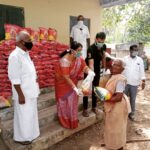 Nandha Durairaj Instagram - #peacetoday..distributed essential needs for 1 month to 250 families in our village..