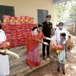 Nandha Durairaj Instagram - #peacetoday..distributed essential needs for 1 month to 250 families in our village..