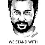 Nandha Durairaj Instagram - STAND FOR THE TRUTH…EVEN IF U R ALONE..@actorsuriya @karthi_offl #WeStandWithSuriya #suriya #jaibhim #jaibheem