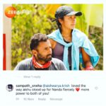 Nandha Durairaj Instagram - A LIE HAS SPEED,BUT TRUTH HAS ENDURANCE-Edgar j mohn…THANK U AISHU MAM…U STOOD UP FR THE TRUTH…U STOOD UP FR NANDAA..#zeetamil #survivortamil#aishu #vedargal