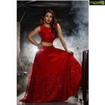 Nandini Rai Instagram - Be a sunshine 🌞 Coustme : @neerusindia Photo click : @chinthuu_klicks Makeup: @nookesh.malla, Hair stylist : @hairstylistravi Place : @prismhyderabad Jewellery : @sitarajewellery #red #girls #outfitoftheday #jewelry #smile #love Prism Club and Kitchen