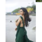 Nandini Rai Instagram - Playing dress-up begins at age five and never truly ends. Costume : @indya Photo click : @chinthuu_klicks Makeup: @nookesh.malla, @sindhujaareddy Hair stylist : @srinu_hairstylist #light #green #beach #photooftheday #smile