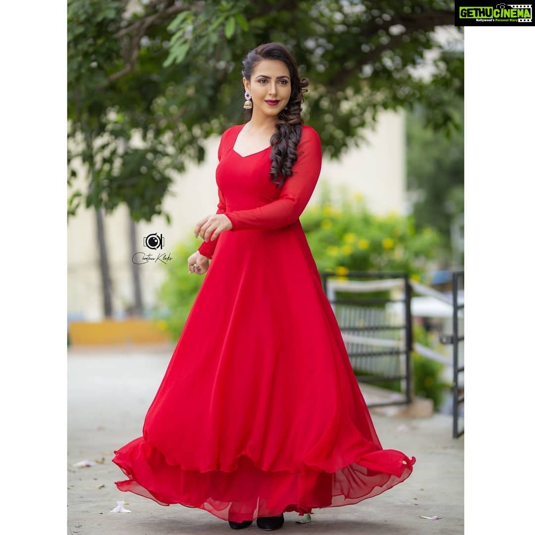 Nandini Rai Instagram - A red dress gives the confidence to walk out ...