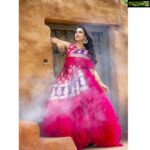 Nandini Rai Instagram - A red dress can make even shy demure gril feel like a powerful femme fatale. Costume : @beyou_pooja Photo click : @chinthuu_klicks Makeup: @makeup_by_poornima Hair stylist : @hairologyby_chinna Location : @thedramaland