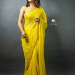 Nandini Rai Instagram – The thing is most people are afraid to step out, to take a chance beyond their established identity. #picoftheday #indian #yellow #elegant