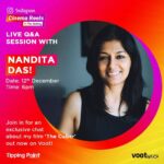 Nandita Das Instagram – For me the journey is as important as the final film. Look forward to sharing how and why I made the 60sec reel – The Cuber. Come with all your questions!

#Instagram #InTheMaking #CinemaReels #PaidPartnership #Voot #VootStudio #makethereelyou @voot @zerxeswadia @instagram