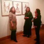 Nandita Das Instagram - At the show with Sunaina Anand and Aruna Vasudev #exodus2020 #JatinDas Art Alive Gallery