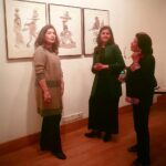 Nandita Das Instagram – At the show with Sunaina Anand and Aruna Vasudev #exodus2020 #JatinDas Art Alive Gallery