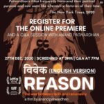 Nandita Das Instagram – “Reason is a must see for all Indians. Believe me, not a minute of this nearly 4 hour film is wasted or ever gets boring.”  the link is right here

https://in.bookmyshow.com/special/online-premiere-of-reason-by-anand-patwardhan/ET00301596