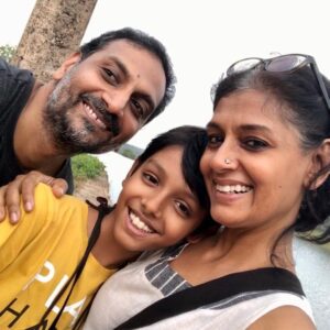 Nandita Das Instagram - With brother and bachcha. Still in #goa