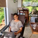 Nandita Das Instagram - Last few days in nature before we go back to the city. Even working on the laptop is more pleasant here. Sending your way some river breeze, smell of the earth, fragrance of the flowers and chirping of the birds. #nature