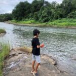 Nandita Das Instagram – In nature, with my son and his friend and her family. Half day they do online classes and the rest of the time they awalk to the forest, the river, look at trees and bugs. Working on my laptop is surely less painful here. #nature #getaway