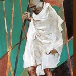 Nandita Das Instagram - Remembering the mural my father did at the Parliament, titled "Mohenjodaro to Mahatma." I just zoomed in on the image of the man who would have much to say about the times we are living in. #gandhi