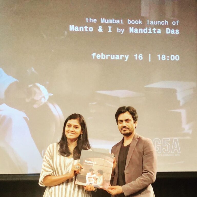 Nandita Das Instagram - Couldn’t have asked for a more fun, stimulating and full of love book launch in Mumbai. Thanks @nawazuddin._siddiqui @rasikadugal @g5afoundation and everyone who came to make the evening special. What a fabulous place and audience!