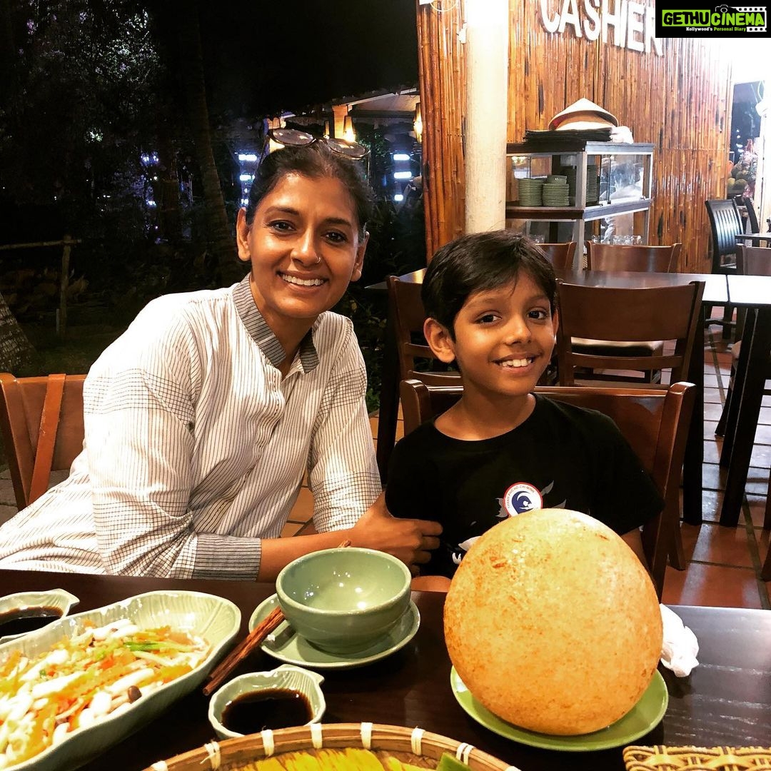 Nandita Das Instagram - In #vietnam. Magical sunset. Heard shocking & brave stories of how the people fought the Americans and made Cu Chi tunnels. Then ate some fascinating sticky rice, like a ball! A break with my son is my only downtime activity!
