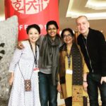Nandita Das Instagram - Some more. This morning before breakfast! Another lovely friend-Kyoko from Japan. And then all of us together - with my dearest friend Christian and Uma.