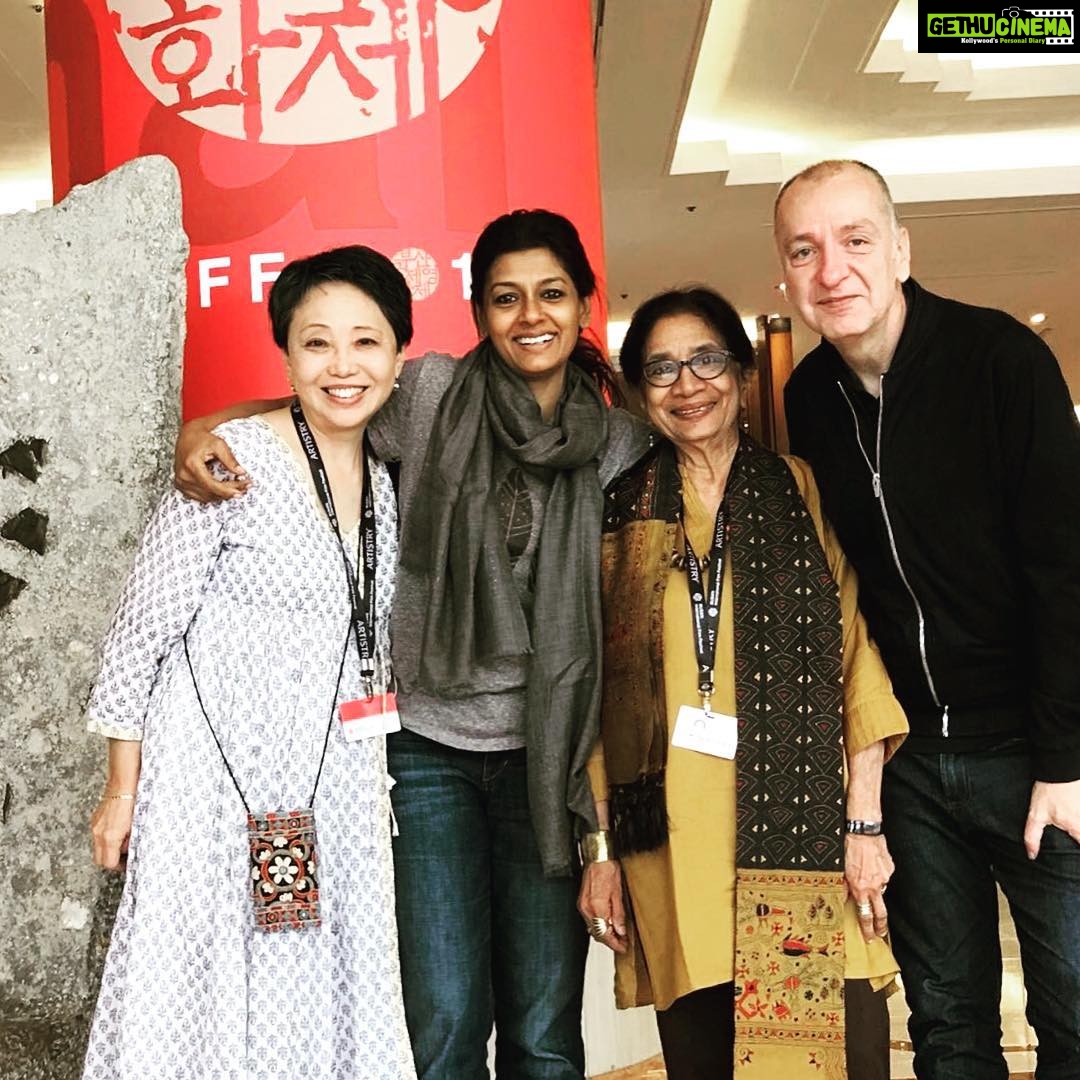 Nandita Das Instagram - Some more. This morning before breakfast! Another lovely friend-Kyoko from Japan. And then all of us together - with my dearest friend Christian and Uma.