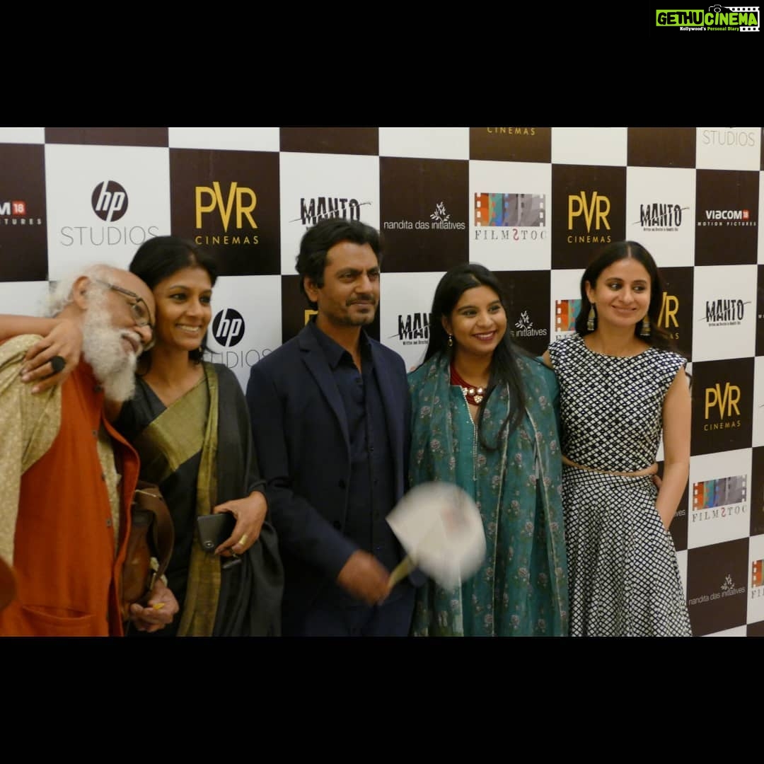 Nandita Das Instagram - Nothing like being back in the city with the people I grew up with. Discerning audience, thoughtful questions and moving feedback. Couldn’t have asked for more! @mantofilm @nawazuddin._siddiqui @rasikadugal @viacom18motionpictures @hp_india #filmstoc