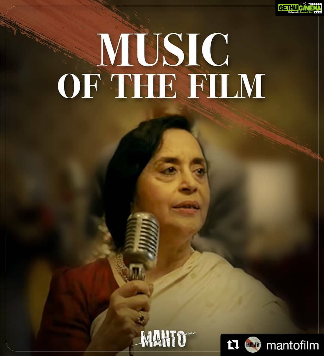 Nandita Das Instagram - #Repost @mantofilm (@get_repost) ・・・ Rooted in the Indian tradition, yet contemporary, get ready for #AbKyaBataun, song out tomorrow. Link in bio @viacom18motionpictures @zeemusiccompany @nanditadasofficial @HP_India #FilmStoc #ShubhaJoshi @snekhanwalkar @nawazuddin._siddiqui @rasikadugal #PareshRawal #JavedAkhtar #RishiKapoor @gurdasmaanjeeyo @tahirrajbhasin #JatishVarma #SameerDixit @MagicIfFilms #Manto