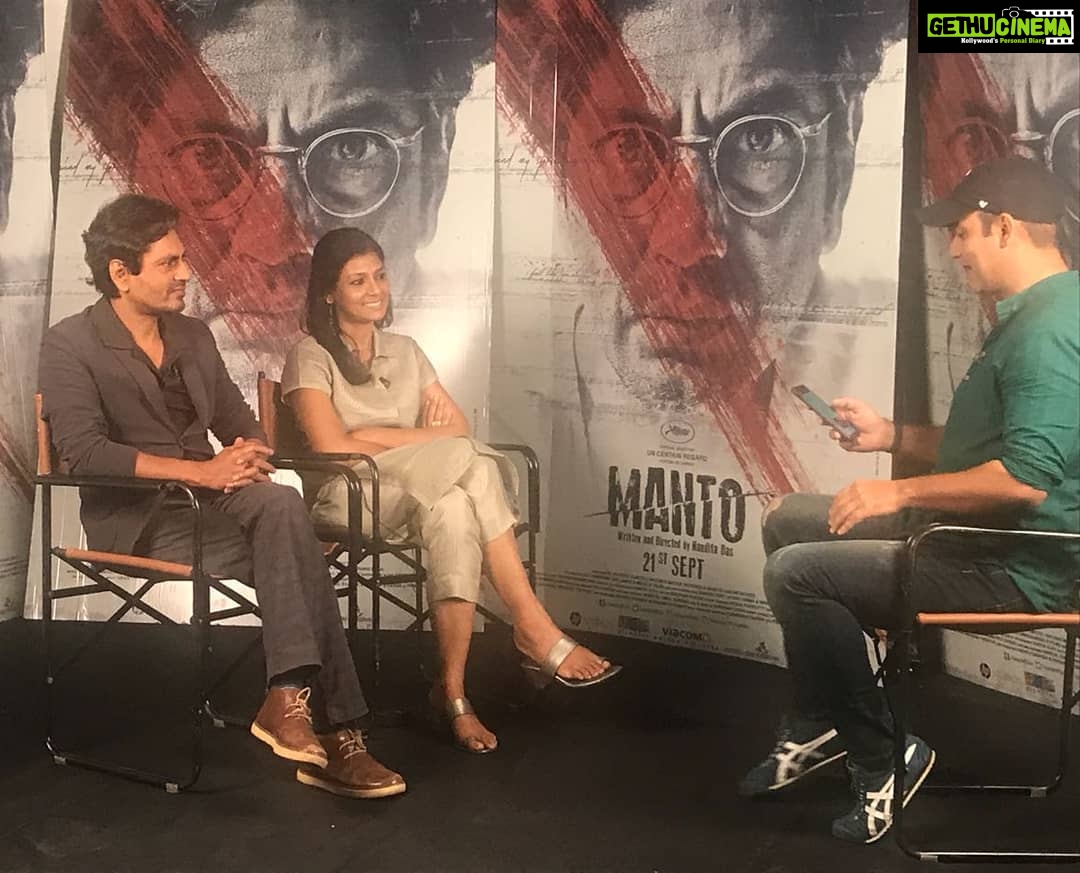 Nandita Das Instagram - More @mantofilm interviews with @nawazuddin._siddiqui! With @ifaridoon for @realbollywoodhungama.