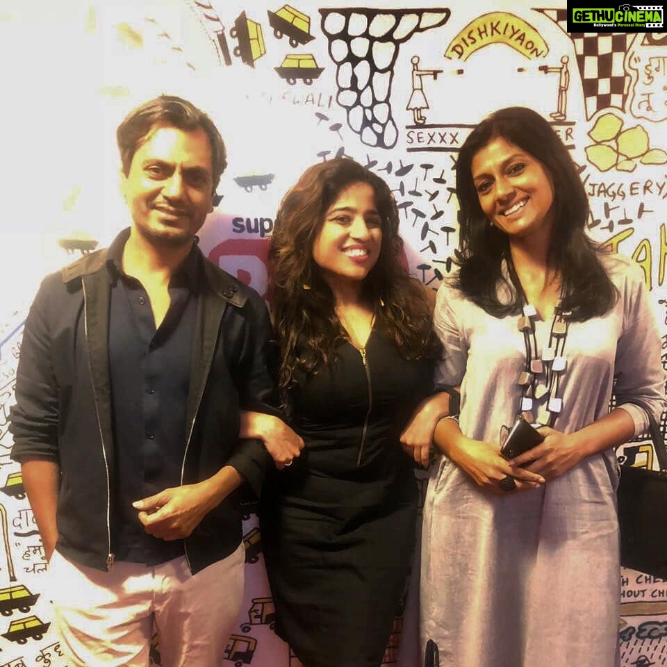 Nandita Das Instagram - With @mymalishka. Interview with me and @nawazuddin._siddiqui coming soon! Thanks for having us @redfmindia! @mantofilm @viacom18motionpictures @hp_india #magiciffilms