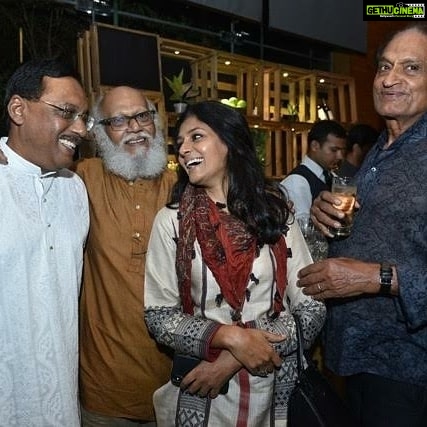 Nandita Das Instagram - Thank you Algebra - Arts and Ideas Club and Shoma Chaudhury for inviting me. Tried stirring the #Mantoiyat. Glad the audience was so receptive and engaged. Also met my family and close family friends. @mantofilm