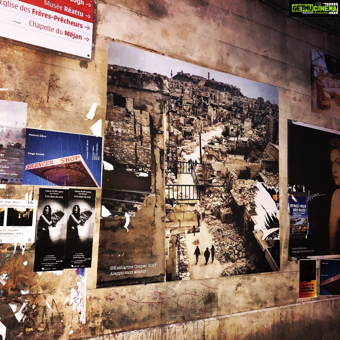 Nandita Das Instagram - Love the way public spaces are used to share art - photo exhibition all over town in #Arles. #Photography #Art Arles, France
