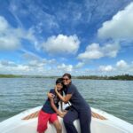 Nandita Das Instagram - All in just one evening. Untouched, magical, sublime. The experience was more beautiful than the images. #river #sky #boat Goa, India