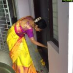 Nandita Swetha Instagram - That moment. #blessed #home #sareelove #menmyself