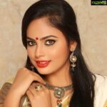 Nandita Swetha Instagram - #Eyes #looks #red #keralastyle #Actress #Tamil