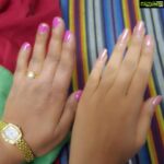 Nandita Swetha Instagram - So much difference!!! Ofcourse that's my mom hand n mine. Looking at this pic I jus realised she doesnt even knw to apply nailpolish. But she knws to handle the family. Hw much she has struggled n worked to make me so comfortable. #mom #love #senti