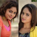 Nandita Swetha Instagram – #Maha #poongazhali . My two different shades in #Uppukaruvad #Samudrakumari which one do u like guys