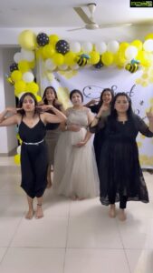 Nandita Swetha Instagram - Introducing my lifeline @prakash.sowmya baby bump ❤️❤️
With my girls squad
@vj_hemalatha 
@smitha.patil.735 
@sara.annaiah 
.
Decoration was done by @anvi_events 
.

#babyshower #girlssquad #allinblack