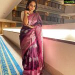 Nandita Swetha Instagram – Being in my comfort outfit 👋👋
,
Wearing @aaru_s_boutique 
.
#mixnmatch #saree #collaboration