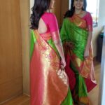 Nandita Swetha Instagram – Back again with my favourite saree❤️❤️❤️
Saree from @sln_sarees 
Jewellery – @cheapokart 
Lipstick – @bellavoste 💄💄
#Green #Sari #Neck #Sleeve #Waist #Silk #FashionDesign #Trunk #FormalWear #Makeover #Magenta 

#actress #nanditaswetha #southactress #bangalore #hyderabad 

#cute #instagood #beautiful #girl #brandonflowers #love #lovely #branded