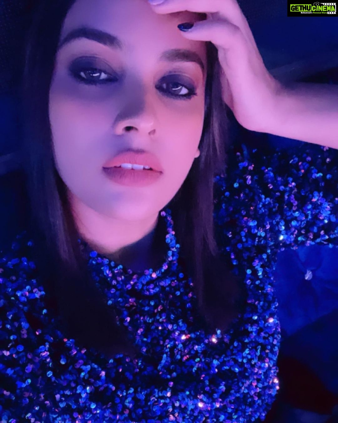 Nandita Swetha Instagram - ‘Glittering in my own way’ . . @zara . #selfie #promotion #makeup #click #straighthair #saregamapa #southactor #