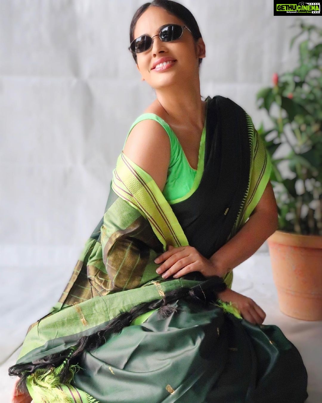 Nandita Swetha Instagram - ‘Saree vibe’ . Saree from @saraneefashion . #saree #sareelove #sareedraping #sareelovers #homely #nanditaswetha #tfi #actress #southactress #south #instagram #instalike #instagram #instagrammer