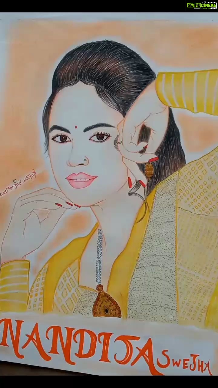 Nandita Swetha Instagram - @nanditaswethaa #nanditaswetha #pencilart #watercolor #portrait #sketchbook #sketching #sketches #sketch mam @nanditaswethaa #nanditaswetha #art #artwork #artofinstagram #loveshayari #love #reelsinstagram #reelkarofeelkaro #reelsvideo #reels #reelitfeelit #reelsindia #viral #tiktokindia #tiktokindia @instagram #instagram #artistsoninstagram #artmylife #artmywall #artistsoninstagram