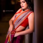 Nandita Swetha Instagram – Saree from @mathi_tex_ 

Accessories from @yathiofficial 

Organised by : @wedding.destination.chennai 
Mua : @laavi_me & Team 💄💄💄
Photography : @george_ferna_photography 📷📷

.
#shoot #click #pic #picoftheday #poser #actress #sareelook #orangesaree #blousedesign #curlyhair #event #promotion #southactress #tfi #nanditaswetha #nanditaswethahomely #nanditaswethasaree #fashion #south #homely #instapic