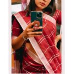 Nandita Swetha Instagram - I love wearing saree since my childhood. I use to fight, I use to wait for Saturday’s to grab Amma’s saree and pressurise her to drape it. I nvr knew this. This is goin to be the important attire in my life. Proud to be in womanhood. . . #sareelove #saree #chux #shoot #shootdiaries #selfies #instapic #instagram #instagood #instalike #hashtag #actress #actresslife #south #cinema #film #shoot #location