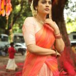 Nandita Swetha Instagram - Ok guess the Movie name. . . #halfsaree #homely #look #shoot #life #actresslife #instapic #instagram #southactress #nanditaswetha #mallipoo #makeup #likes #likesforlike #village #villagelife