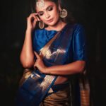 Nandita Swetha Instagram - ‘Saree is everything’ . . Shot by @naveenvcphotography 📸📸📸 Saree from @vinzie.boutique 🥻🥻🥻 Makeup by @makeuphairbyglory 💋💄💋💄 Hairstyle @makeup_by_gourii 🎀🎀🎀 Thanks @vj_hemalatha for everything 👸👸👸 #actress #south #bangalore #shoot #naveen #photographer #glory #gouri #vjhema #bluesaree #collaboration #outdoor #traditional #homely #homelygirl #kannadathi #poser #click Bangalore, India