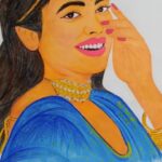 Nandita Swetha Instagram - It's my 9th sketch of my favourite Nandita swetha mam @nanditaswethaa #nanditaswetha #art #artwork #artofinstagram #loveshayari #love #reelsinstagram #reelkarofeelkaro #reelsvideo #reels #reelitfeelit #reelsindia #viral #tiktokindia #tiktokindia @instagram #instagram
