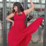 Nandita Swetha Instagram - 💃💃💃💃 . . Wearing handloom dress by @lineages_co . . Clicked by @vaishaliikbetala . . #poser #actor #flyhigh #outdoor #red #dress #laughout #collaboration #cotton #handloom #insta #makeup #look #girlsdayout