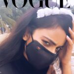 Nandita Swetha Instagram - Ok some #sunset clicks #voguechallenge accepted #blackoutday2020 #maskiseverything #maskisthenewnormal #staysafe . . @vogueindia @apple #iphone11pro